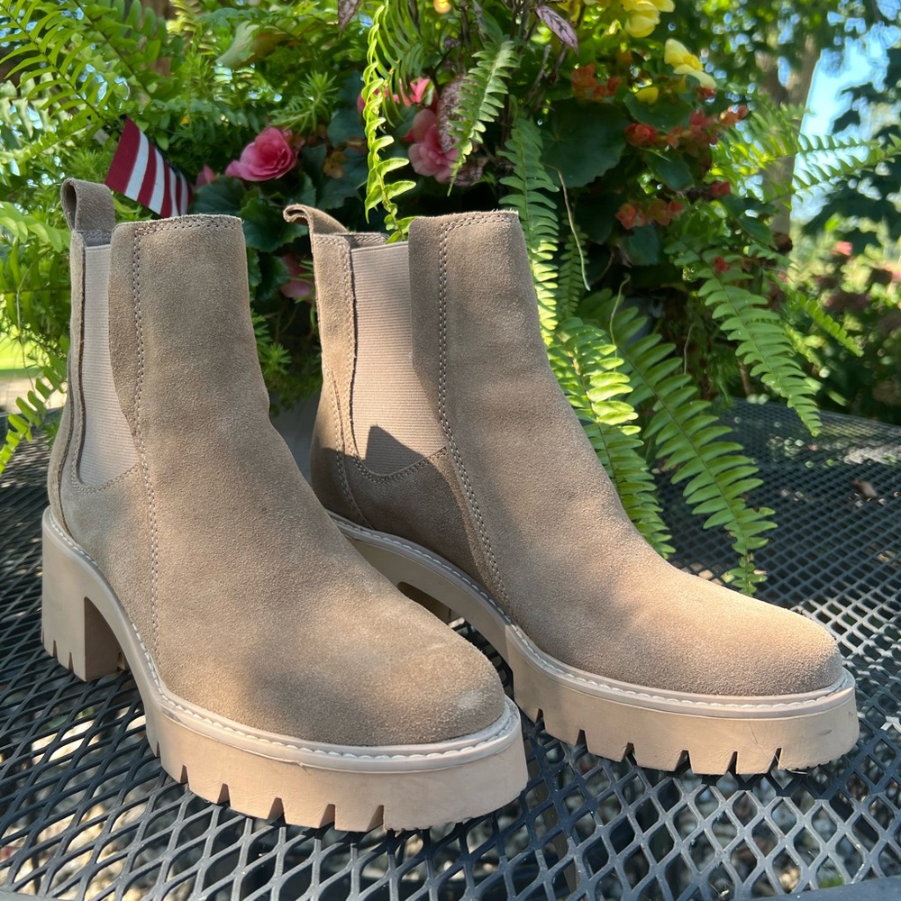 Women's Tan Suede Ankle Boots